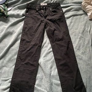 Plain black children’s jeans, Rebel and Soulbrand, straight cut